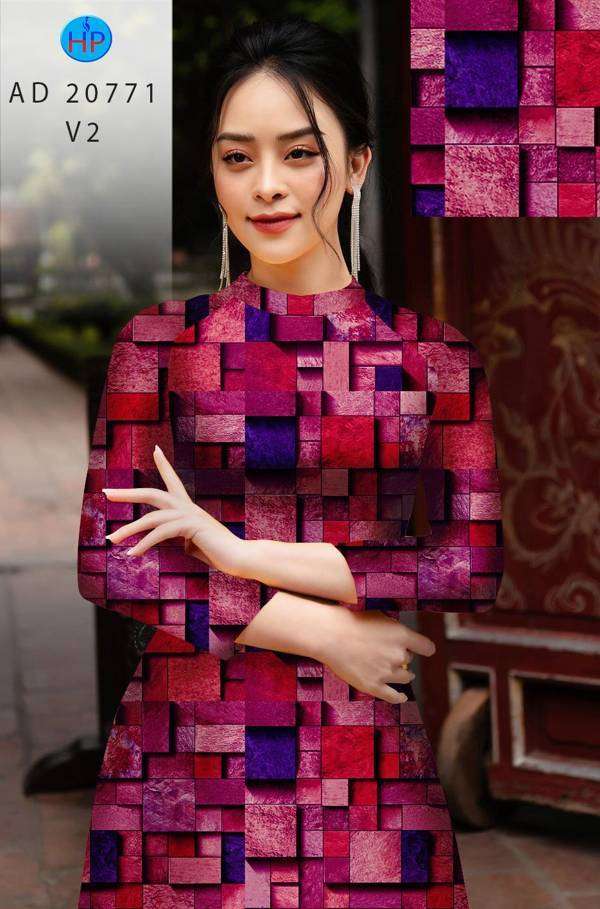 Vải Áo Dài Hoa Văn Vừa Ra AD 20771 50 Vải Áo Dài Hoa Văn Vừa Ra  AD 20771