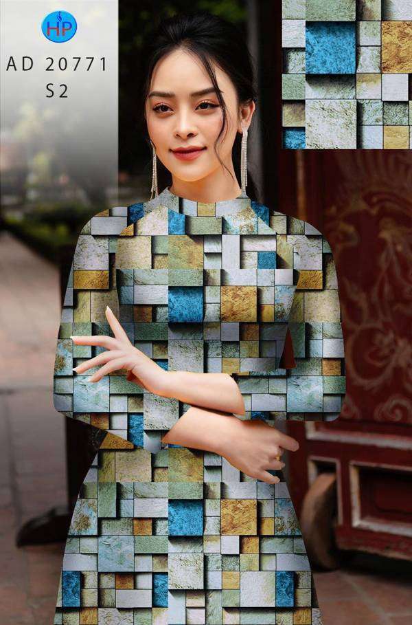 Vải Áo Dài Hoa Văn Vừa Ra AD 20771 48 Vải Áo Dài Hoa Văn Vừa Ra  AD 20771