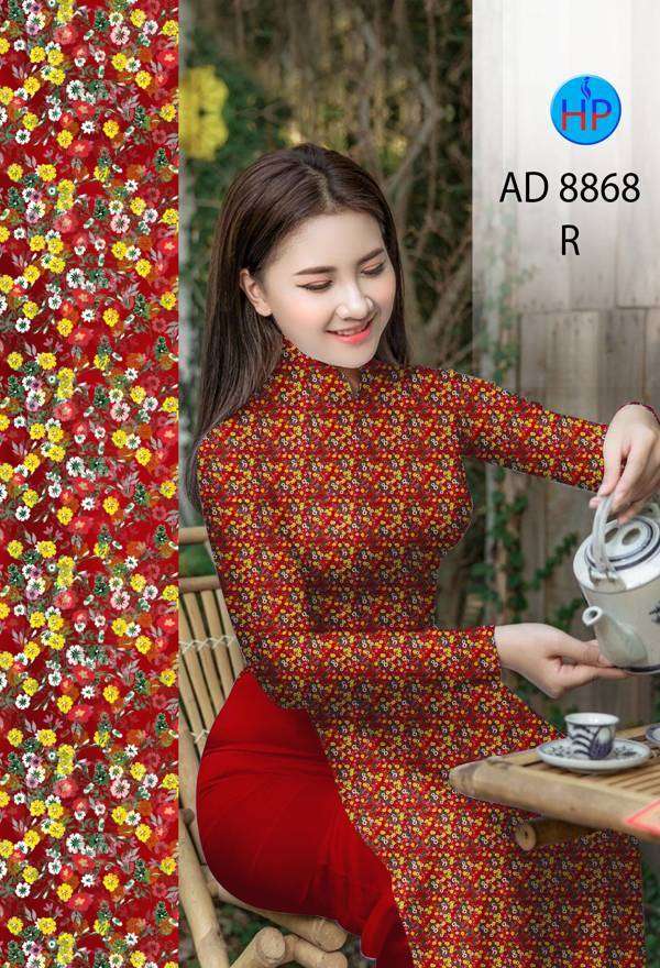 Vải Áo Dài Hoa Nhí Mới Ra AD 8868 41 Vải Áo Dài Hoa Nhí Mới Ra AD 8868