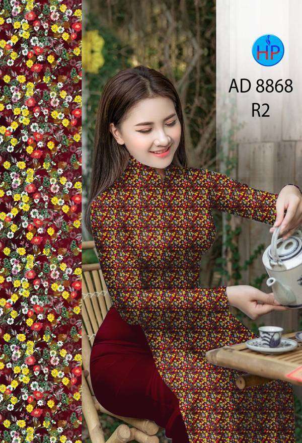 Vải Áo Dài Hoa Nhí Mới Ra AD 8868 46 Vải Áo Dài Hoa Nhí Mới Ra AD 8868