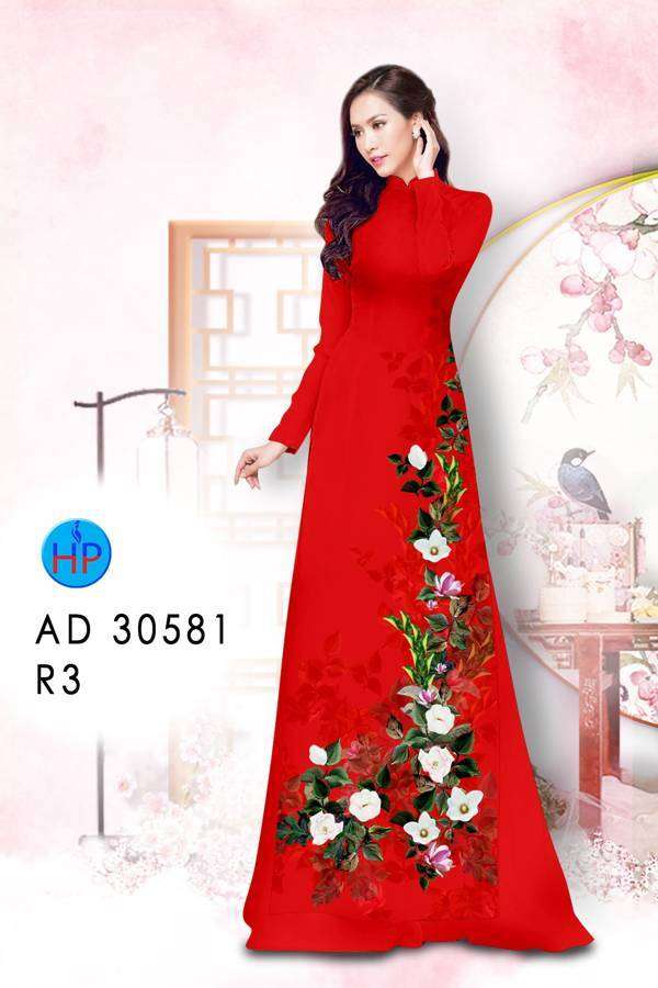 Vải Áo Dài Hoa In 3D Độc Đáo AD 30581 39 Vải Áo Dài Hoa In 3D Độc Đáo AD 30581