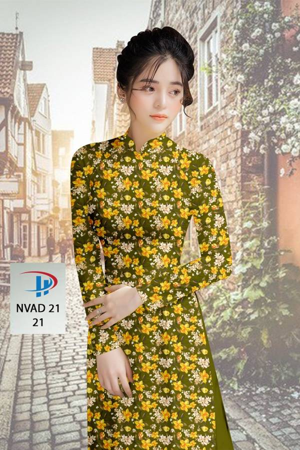 Vải Áo Dài Hoa Nhí Độc Đáo AD NVAD21 54 Vải Áo Dài Hoa Nhí Độc Đáo AD NVAD21