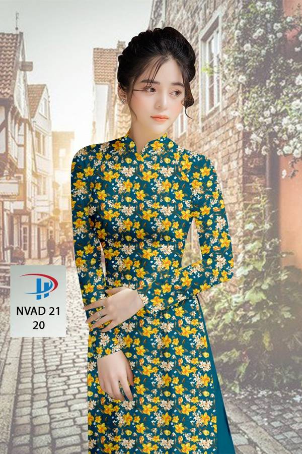 Vải Áo Dài Hoa Nhí Độc Đáo AD NVAD21 53 Vải Áo Dài Hoa Nhí Độc Đáo AD NVAD21