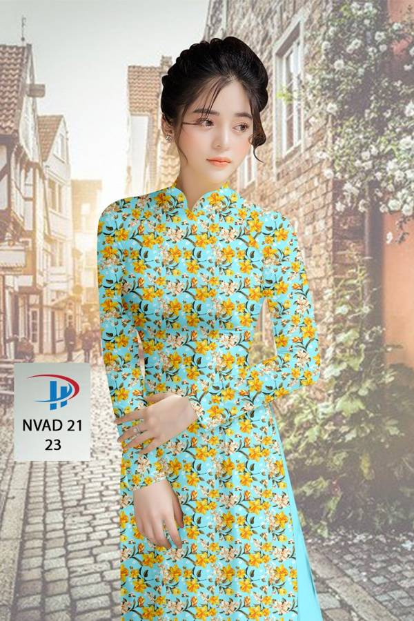 Vải Áo Dài Hoa Nhí Độc Đáo AD NVAD21 56 Vải Áo Dài Hoa Nhí Độc Đáo AD NVAD21