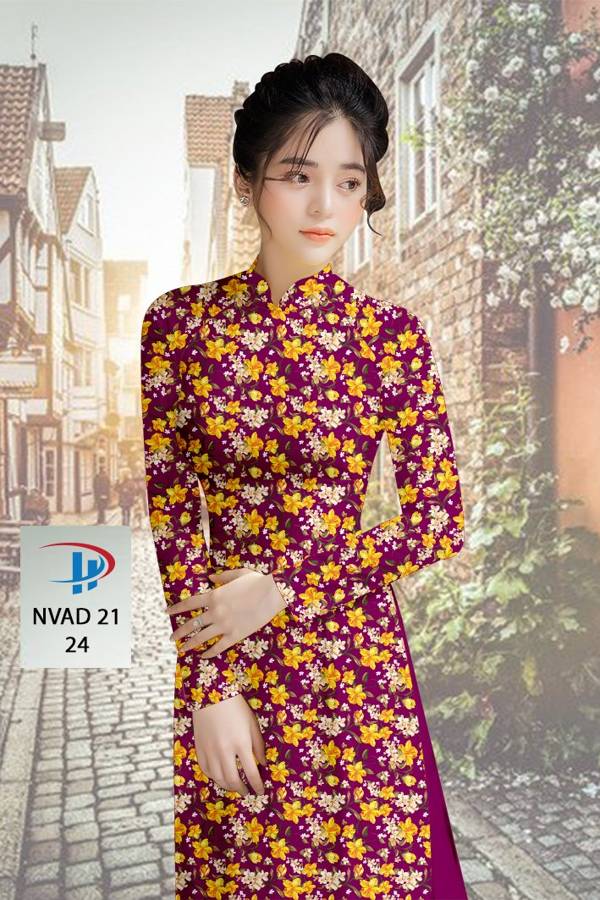 Vải Áo Dài Hoa Nhí Độc Đáo AD NVAD21 57 Vải Áo Dài Hoa Nhí Độc Đáo AD NVAD21