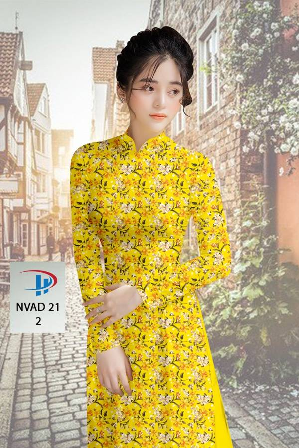 Vải Áo Dài Hoa Nhí Độc Đáo AD NVAD21 60 Vải Áo Dài Hoa Nhí Độc Đáo AD NVAD21