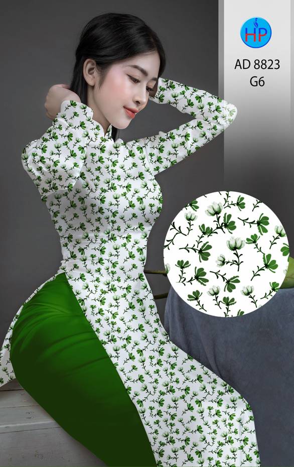 Vải Áo Dài Hoa Nhí Mới Ra AD 8823 51 Vải Áo Dài Hoa Nhí Mới Ra AD 8823