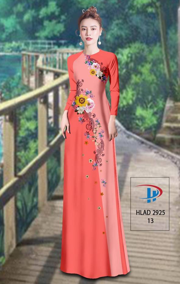 Vải Áo Dài Hoa In 3D Vừa Ra  AD HLAD2925