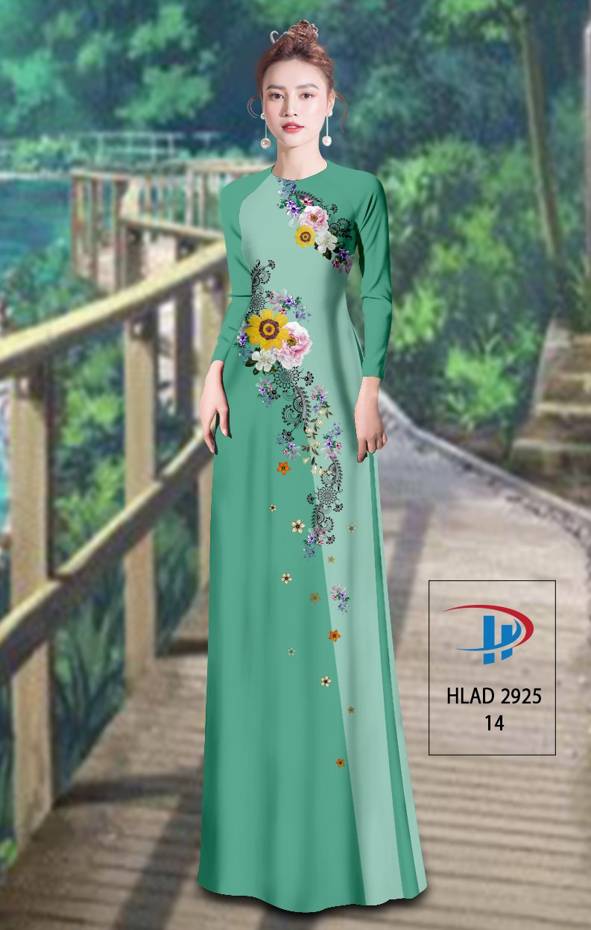 Vải Áo Dài Hoa In 3D Vừa Ra  AD HLAD2925
