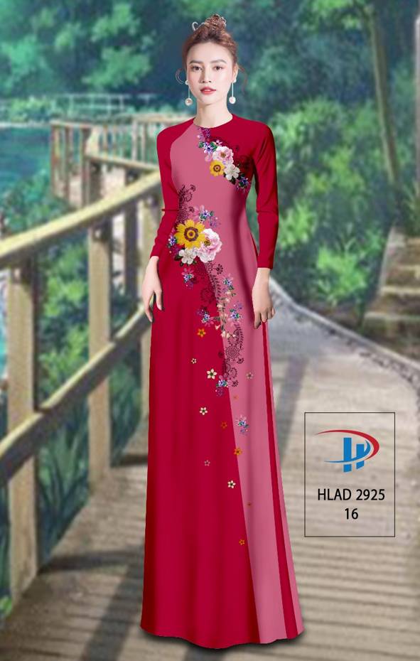 Vải Áo Dài Hoa In 3D Vừa Ra  AD HLAD2925