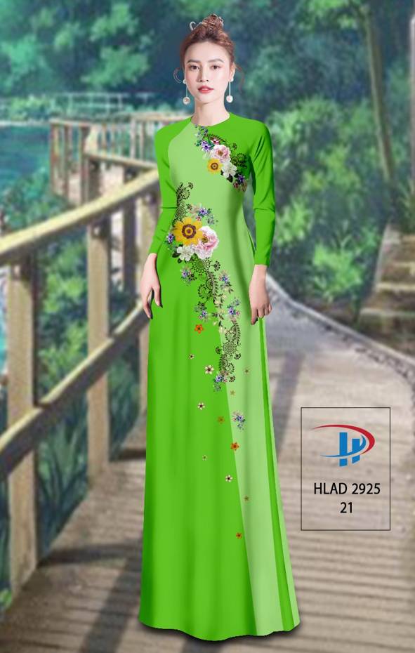 Vải Áo Dài Hoa In 3D Vừa Ra  AD HLAD2925