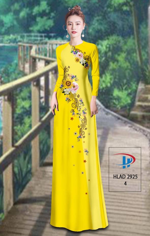 Vải Áo Dài Hoa In 3D Vừa Ra  AD HLAD2925