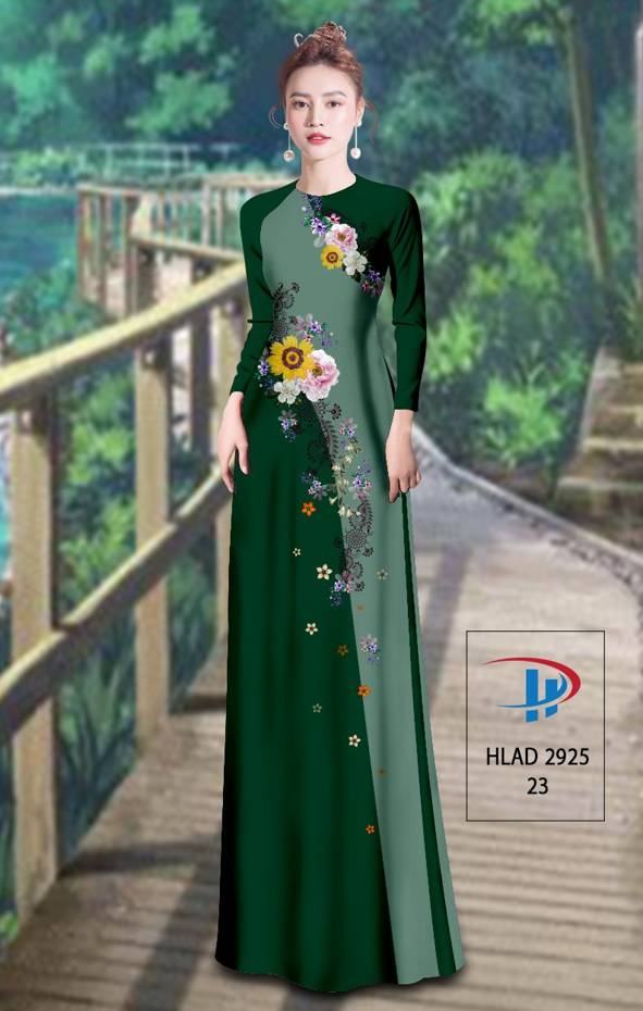 Vải Áo Dài Hoa In 3D Vừa Ra  AD HLAD2925