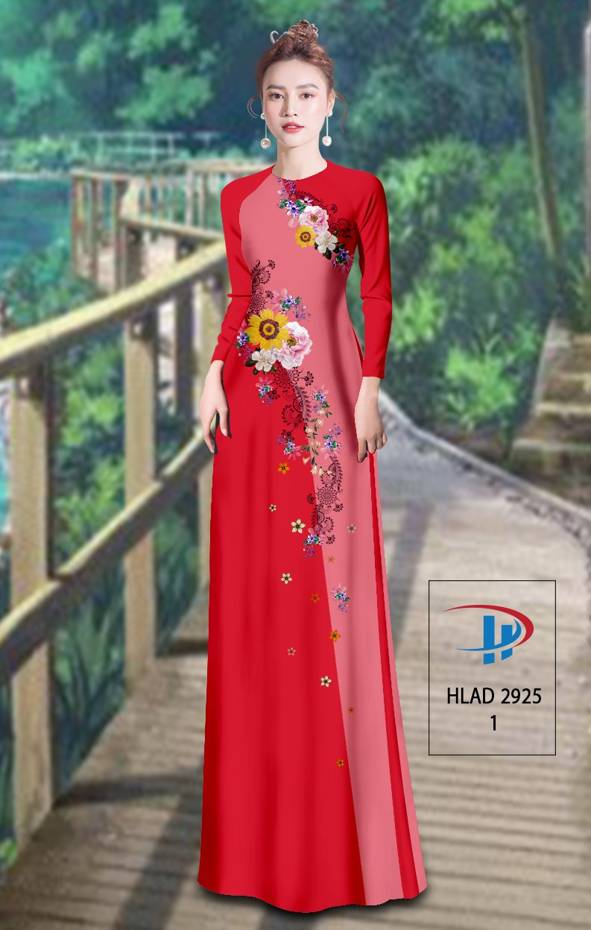 Vải Áo Dài Hoa In 3D Vừa Ra  AD HLAD2925