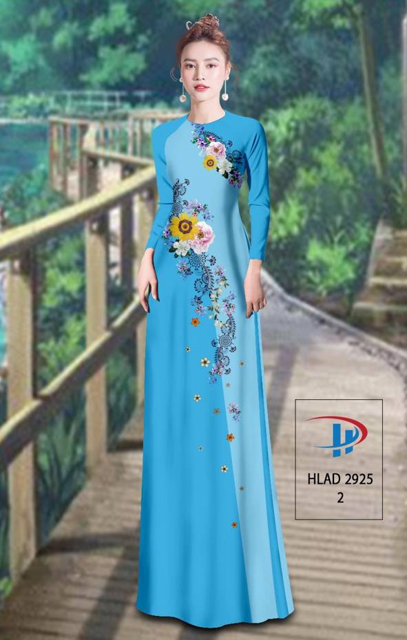 Vải Áo Dài Hoa In 3D Vừa Ra  AD HLAD2925
