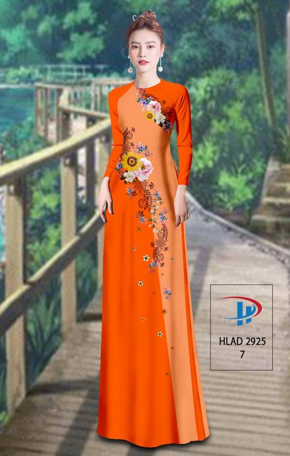 Vải Áo Dài Hoa In 3D Vừa Ra  AD HLAD2925