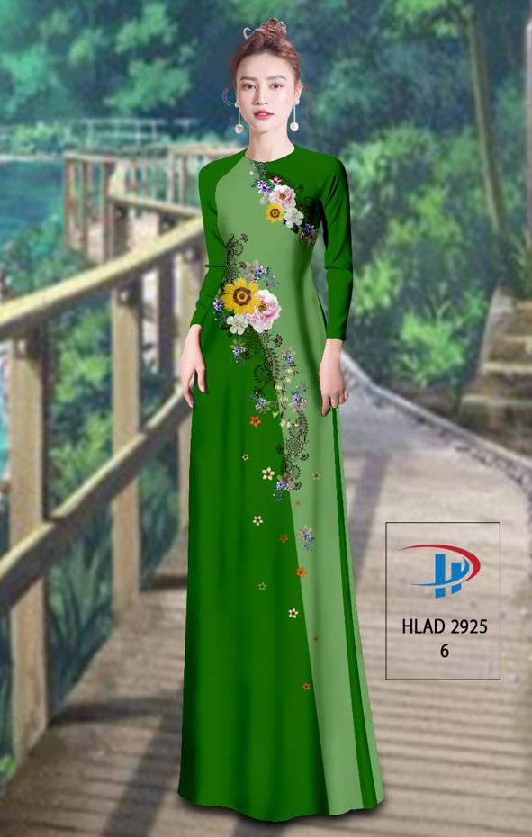 Vải Áo Dài Hoa In 3D Vừa Ra  AD HLAD2925