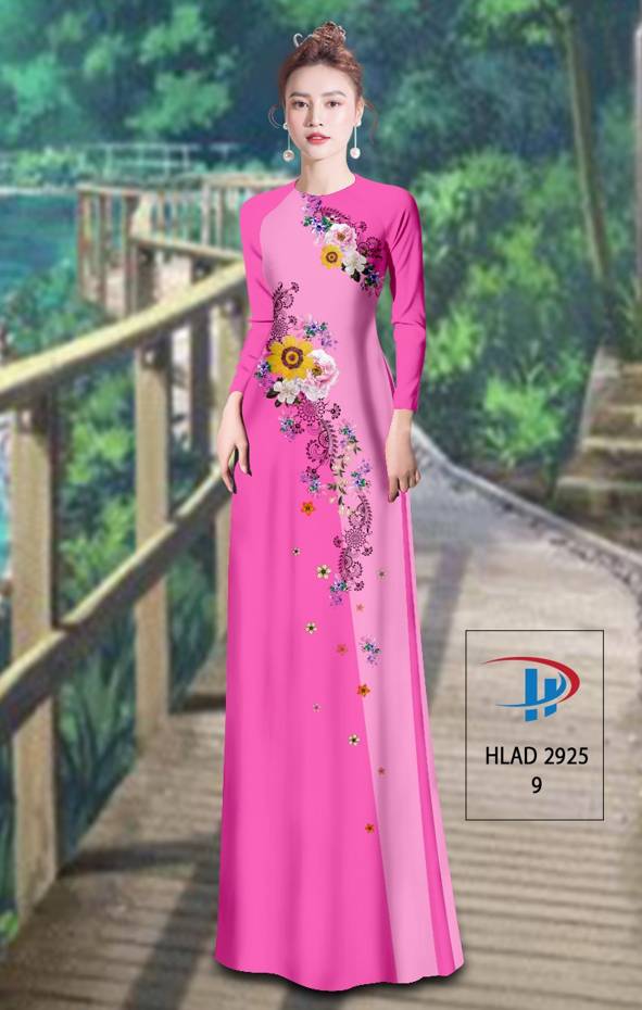 Vải Áo Dài Hoa In 3D Vừa Ra  AD HLAD2925