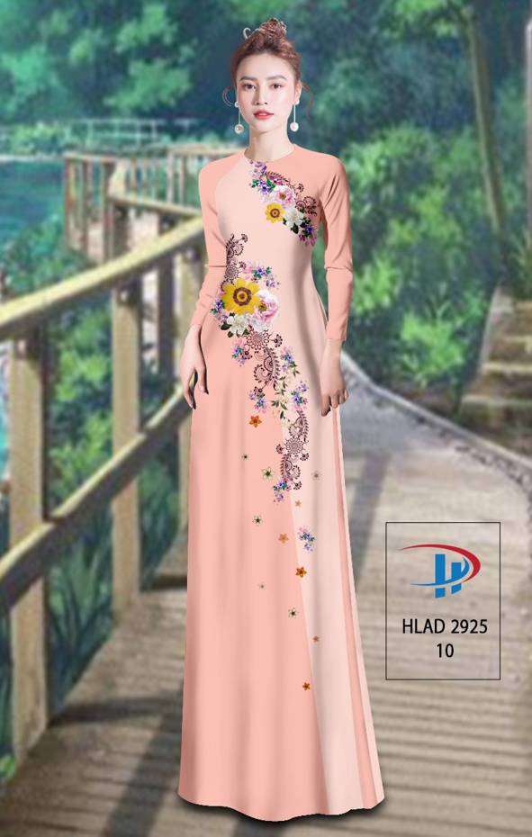 Vải Áo Dài Hoa In 3D Vừa Ra  AD HLAD2925