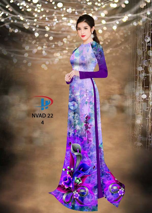 Vải Áo Dài Hoa Ly Kiểu Mới AD NVAD22 34 Vải Áo Dài Hoa Ly Kiểu Mới AD NVAD22