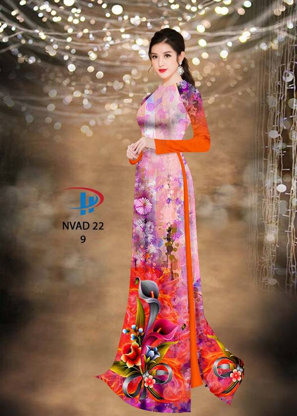 Vải Áo Dài Hoa Ly Kiểu Mới AD NVAD22 39 Vải Áo Dài Hoa Ly Kiểu Mới AD NVAD22