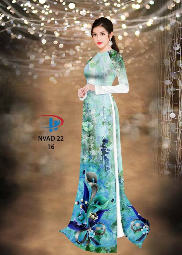 Vải Áo Dài Hoa Ly Kiểu Mới AD NVAD22 45 Vải Áo Dài Hoa Ly Kiểu Mới AD NVAD22