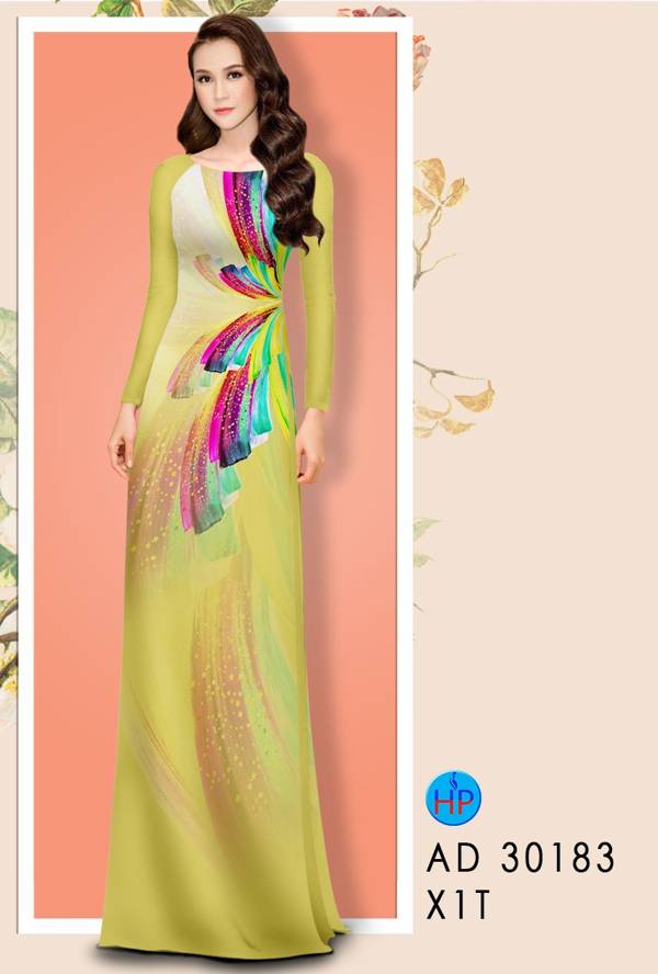 Vải Áo Dài Hoa Văn Mới Ra AD 30183