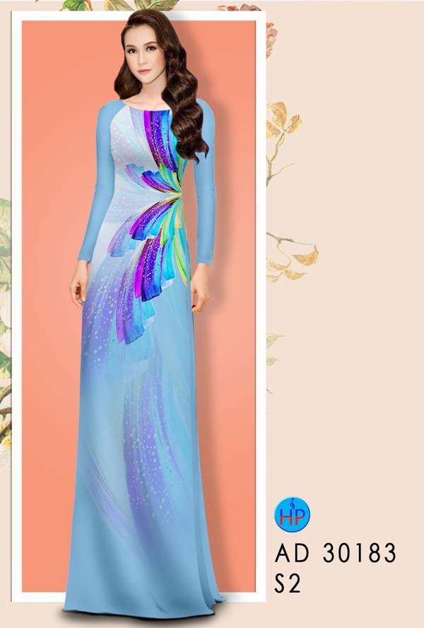 Vải Áo Dài Hoa Văn Mới Ra AD 30183