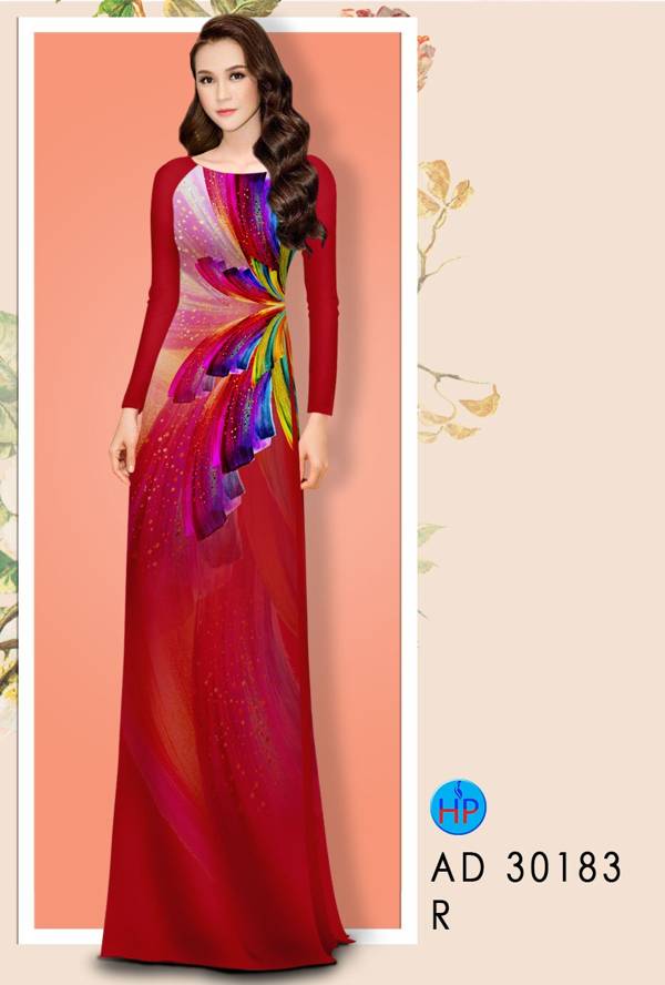 Vải Áo Dài Hoa Văn Mới Ra AD 30183