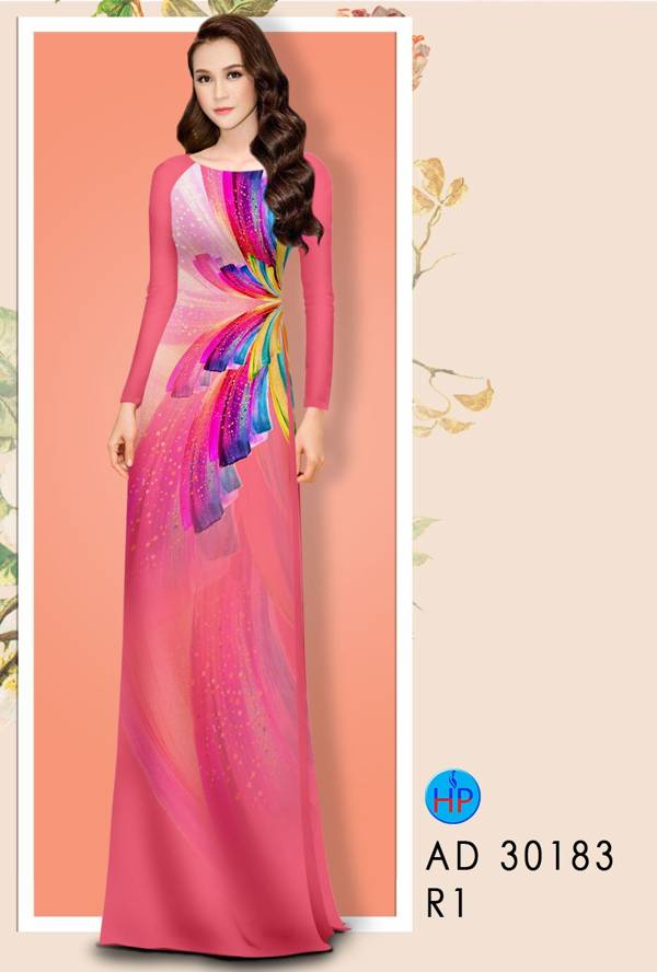 Vải Áo Dài Hoa Văn Mới Ra AD 30183