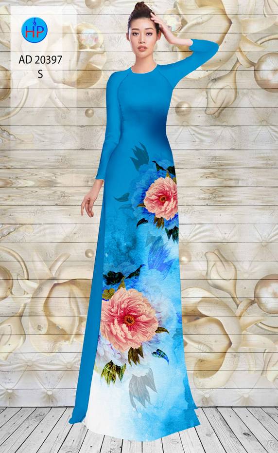 Vải Áo Dài Hoa Hồng Độc Đáo AD 20397