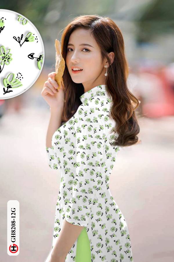 Vải Áo Dài Hoa Nhí Độc Đáo AD GH8208 43 Vải Áo Dài Hoa Nhí Độc Đáo AD GH8208