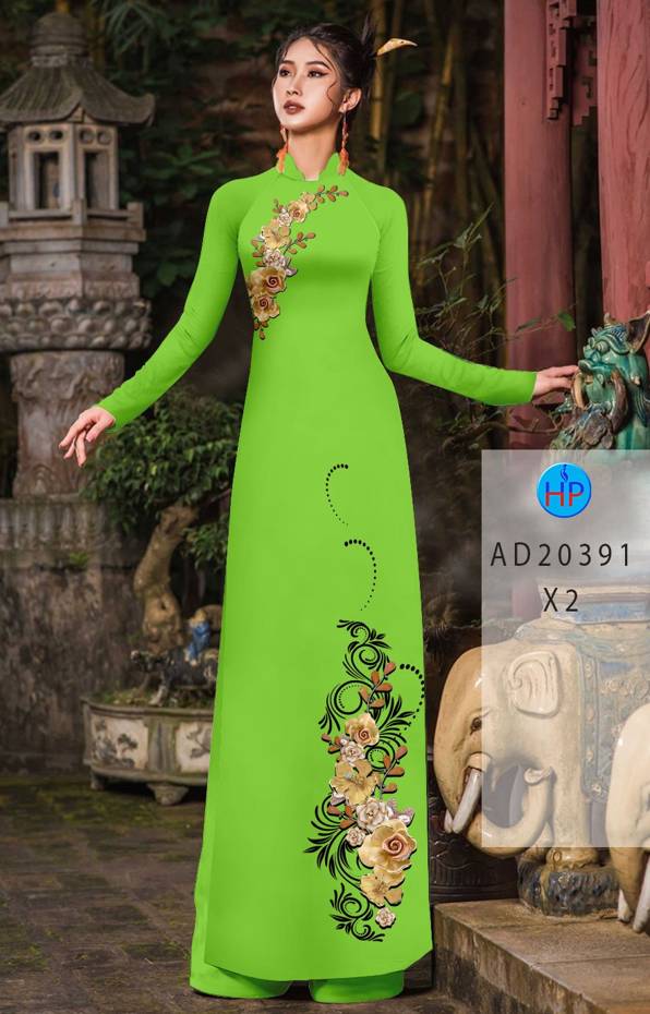 Vải Áo Dài Hoa In 3D Vừa Ra AD 20391 37 Vải Áo Dài Hoa In 3D Vừa Ra AD 20391