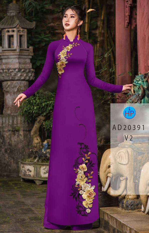 Vải Áo Dài Hoa In 3D Vừa Ra AD 20391 44 Vải Áo Dài Hoa In 3D Vừa Ra AD 20391
