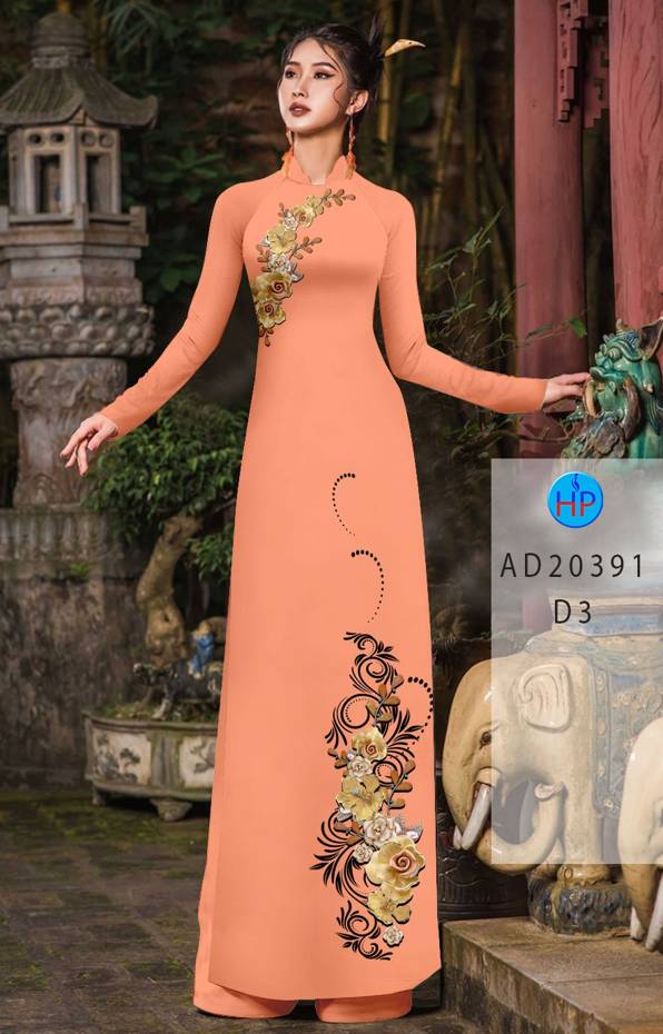 Vải Áo Dài Hoa In 3D Vừa Ra AD 20391 47 Vải Áo Dài Hoa In 3D Vừa Ra AD 20391