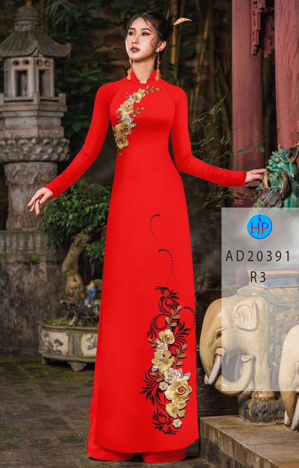 Vải Áo Dài Hoa In 3D Vừa Ra AD 20391 46 Vải Áo Dài Hoa In 3D Vừa Ra AD 20391