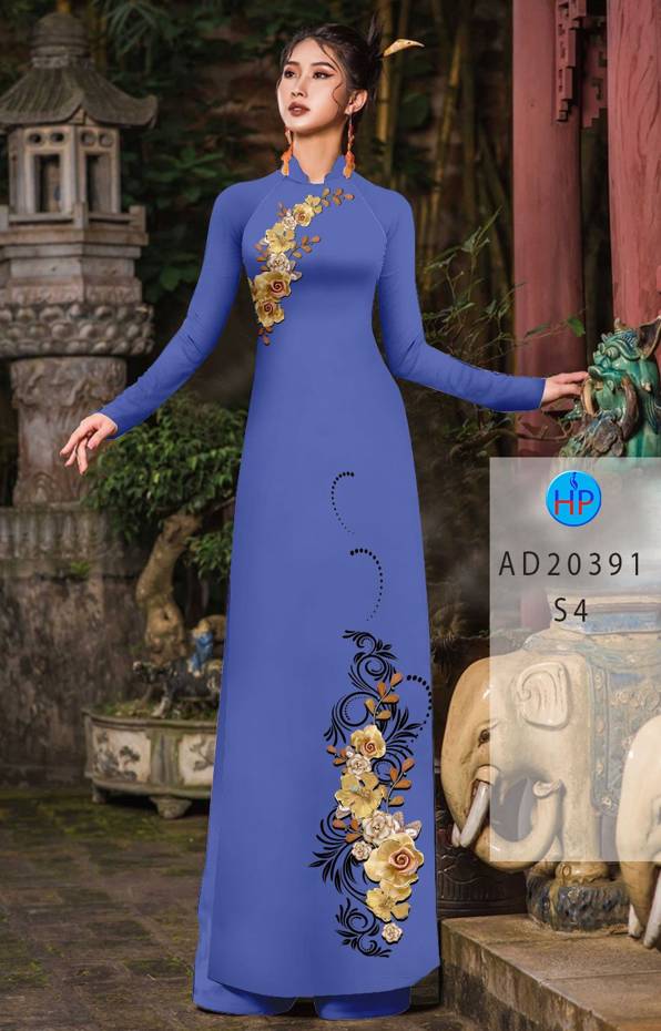 Vải Áo Dài Hoa In 3D Vừa Ra AD 20391 49 Vải Áo Dài Hoa In 3D Vừa Ra AD 20391