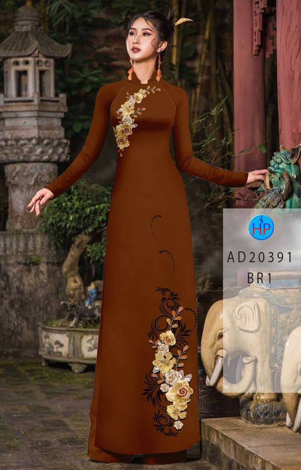 Vải Áo Dài Hoa In 3D Vừa Ra AD 20391 48 Vải Áo Dài Hoa In 3D Vừa Ra AD 20391