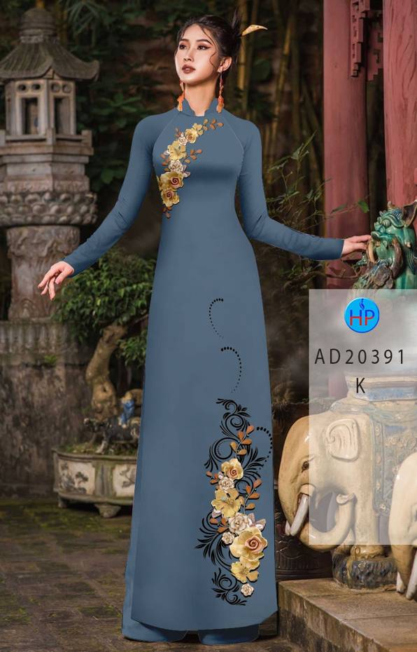Vải Áo Dài Hoa In 3D Vừa Ra AD 20391 51 Vải Áo Dài Hoa In 3D Vừa Ra AD 20391