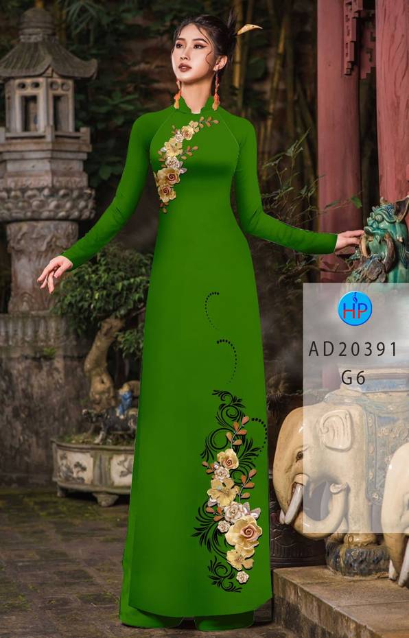 Vải Áo Dài Hoa In 3D Vừa Ra AD 20391 52 Vải Áo Dài Hoa In 3D Vừa Ra AD 20391