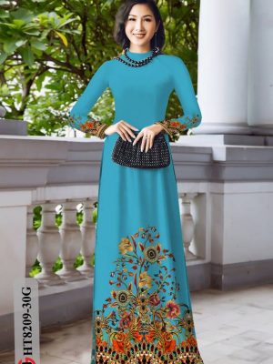 Vải Áo Dài Hoa In 3D Thiết Kế 2021 AD HT8209 22 1616724506 194 Vai Ao Dai Hoa In 3D Thiet Ke 2021 AD