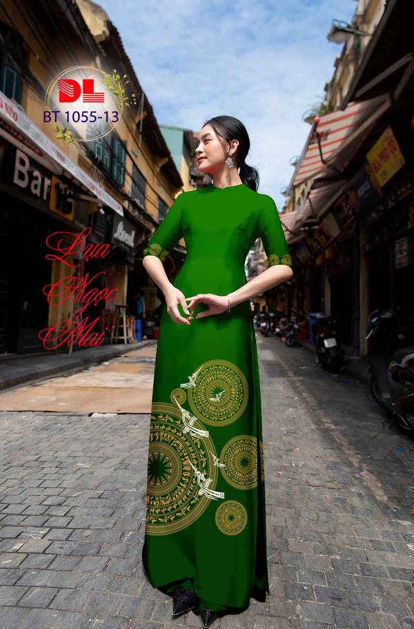 Vải Áo Dài Trống Đồng Mới Ra AD BT1055 27 Vải Áo Dài Trống Đồng Mới Ra AD BT1055