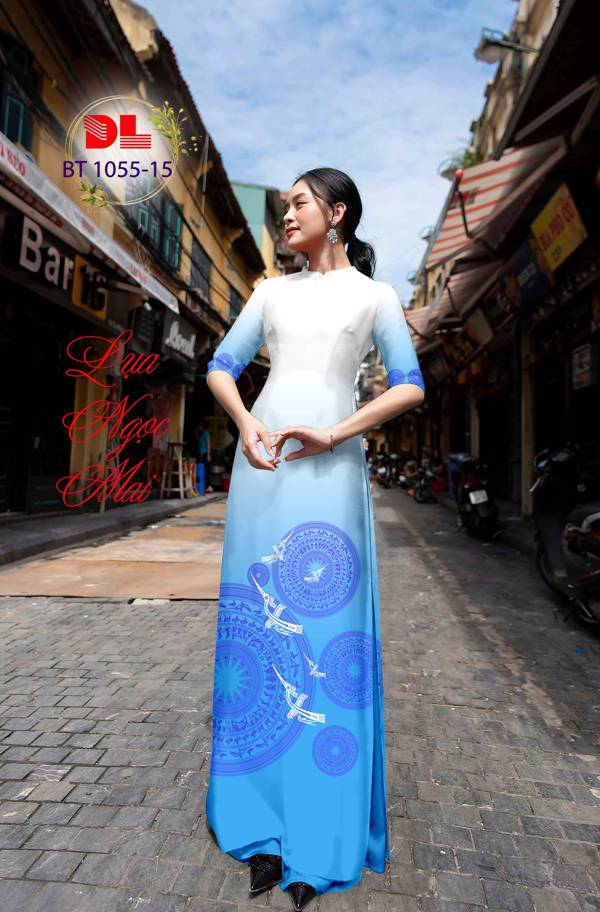 Vải Áo Dài Trống Đồng Mới Ra AD BT1055 29 Vải Áo Dài Trống Đồng Mới Ra AD BT1055