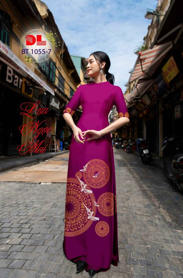 Vải Áo Dài Trống Đồng Mới Ra AD BT1055 33 Vải Áo Dài Trống Đồng Mới Ra AD BT1055