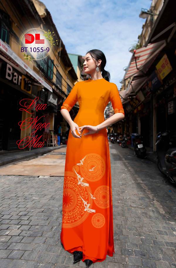 Vải Áo Dài Trống Đồng Mới Ra AD BT1055 35 Vải Áo Dài Trống Đồng Mới Ra AD BT1055