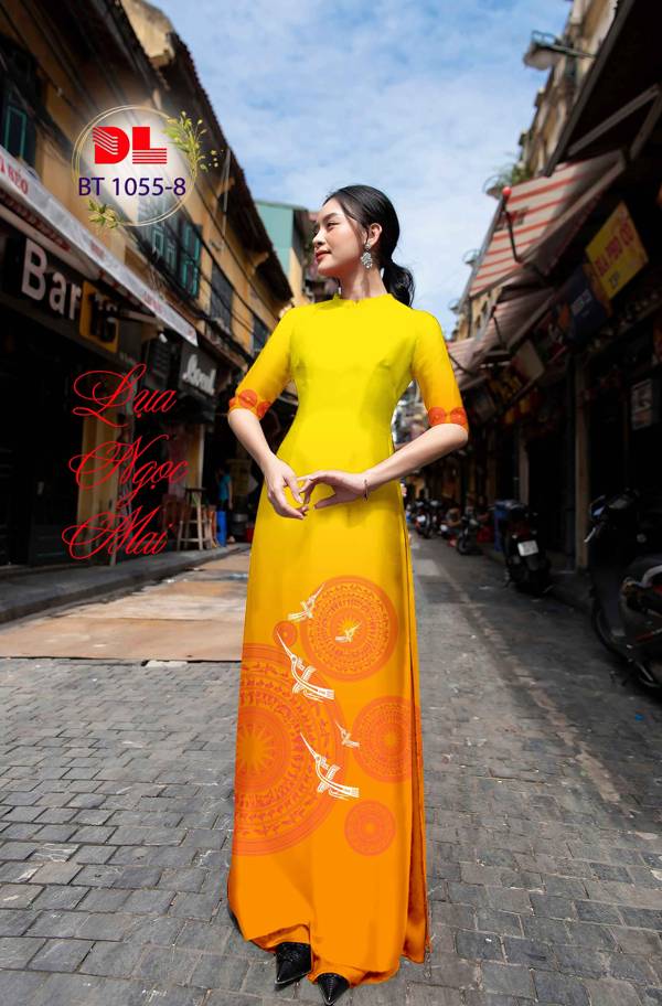 Vải Áo Dài Trống Đồng Mới Ra AD BT1055 34 Vải Áo Dài Trống Đồng Mới Ra AD BT1055