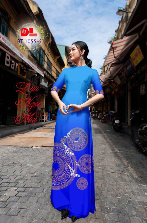 Vải Áo Dài Trống Đồng Mới Ra AD BT1055 32 Vải Áo Dài Trống Đồng Mới Ra AD BT1055