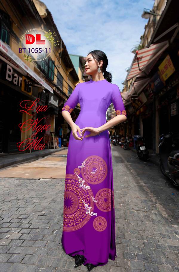 Vải Áo Dài Trống Đồng Mới Ra AD BT1055 37 Vải Áo Dài Trống Đồng Mới Ra AD BT1055