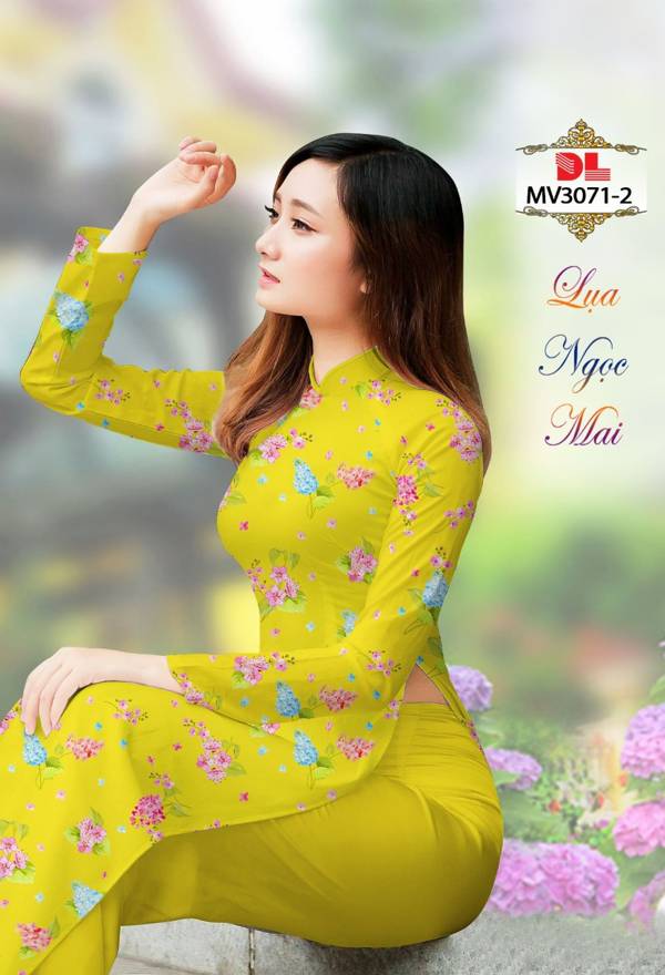 Vải Áo Dài Hoa Đều Mới Ra AD MV3071 36 Vải Áo Dài Hoa Đều Mới Ra AD MV3071