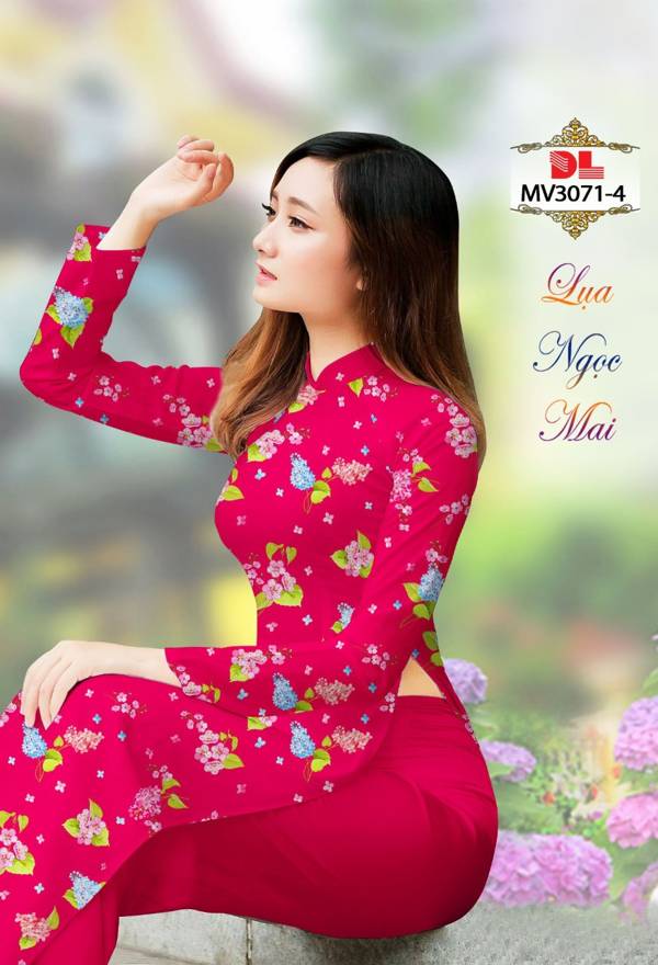Vải Áo Dài Hoa Đều Mới Ra AD MV3071 38 Vải Áo Dài Hoa Đều Mới Ra AD MV3071